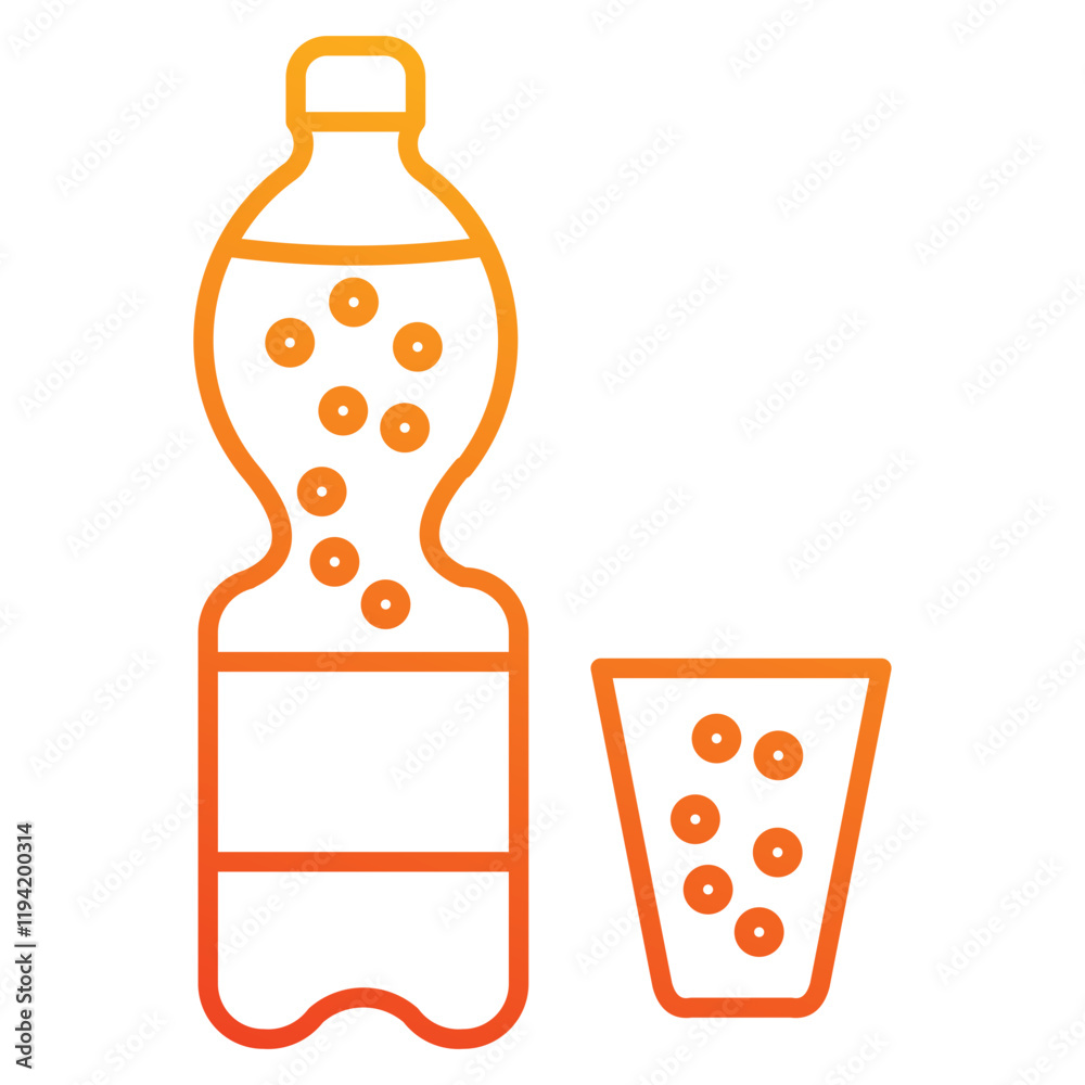 soda icon element for design
