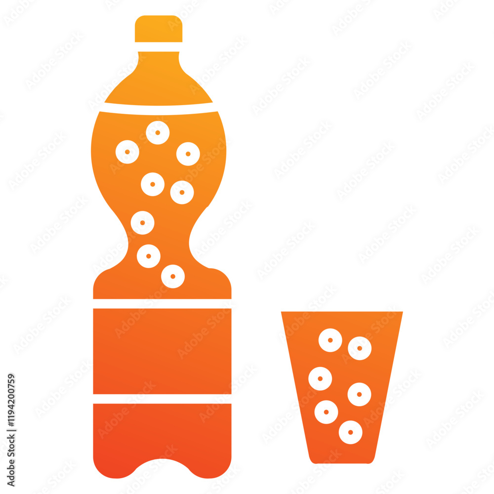 soda icon element for design