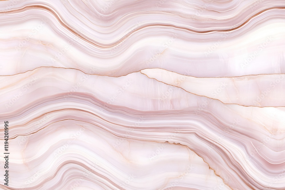 Obraz premium Elegant Pink and Gold Marble Texture Swirls Abstract Background Design