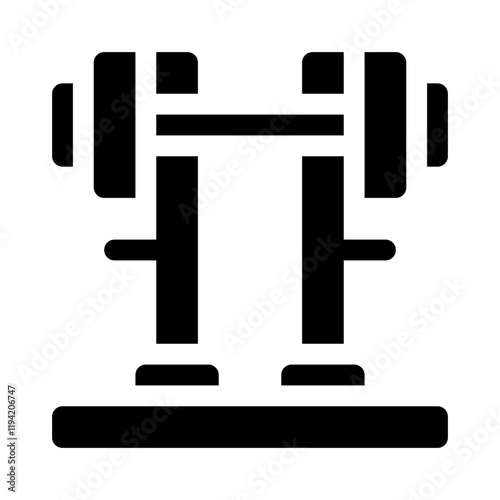 Bench Press glyph icon