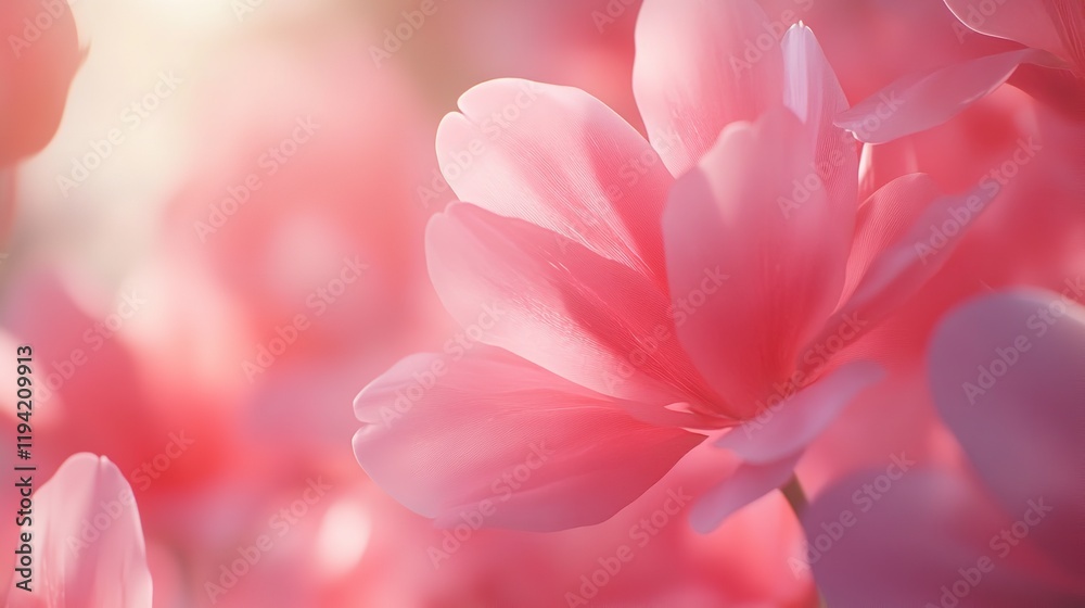 Fototapeta premium Beautiful Delicate Blurred Light Pink Background 8K Realistic