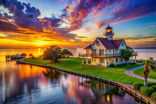 Lake Pontchartrain Vacation Home, Madisonville Louisiana, Sunset View photo