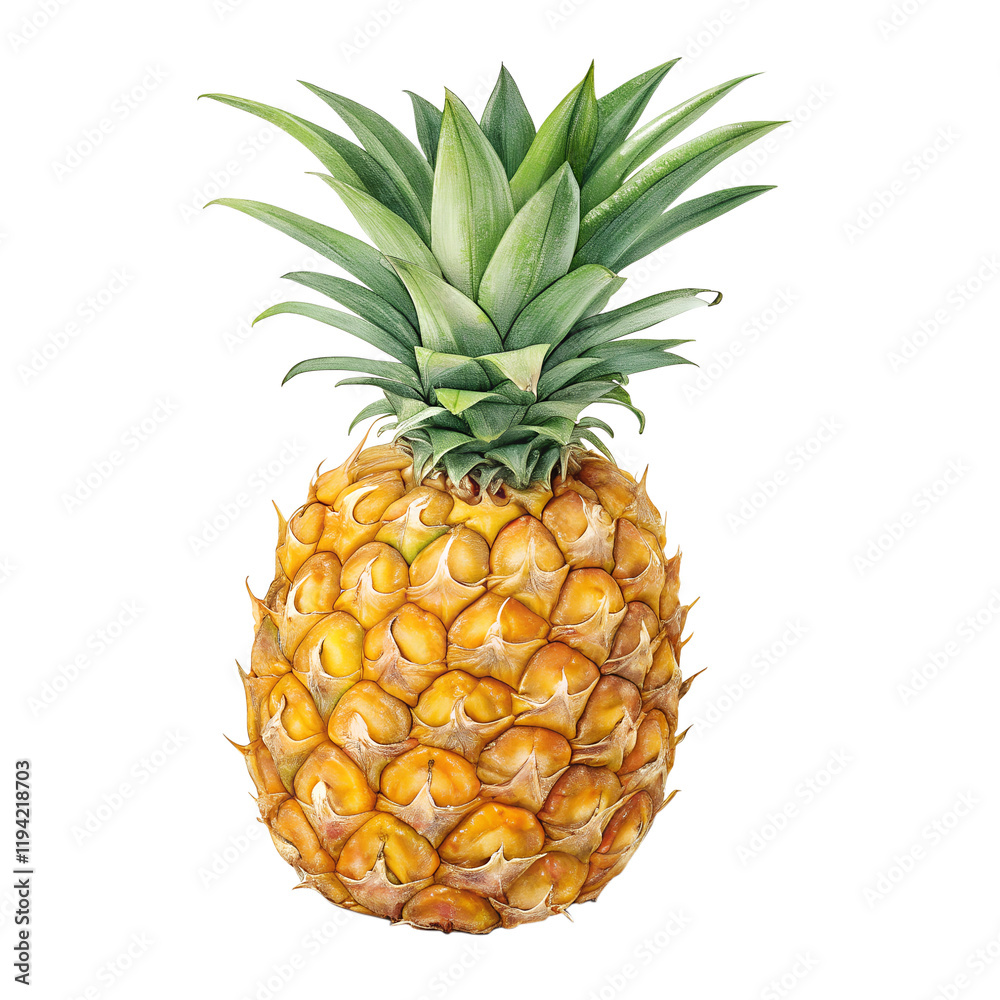 Fototapeta premium pineapple on white