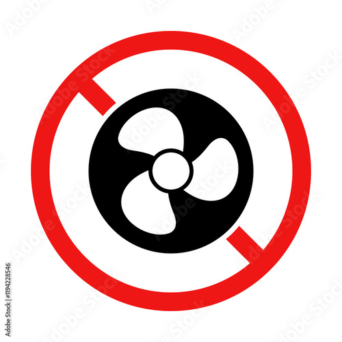 Free Download No Fan Sign on White Background - GFXLoad