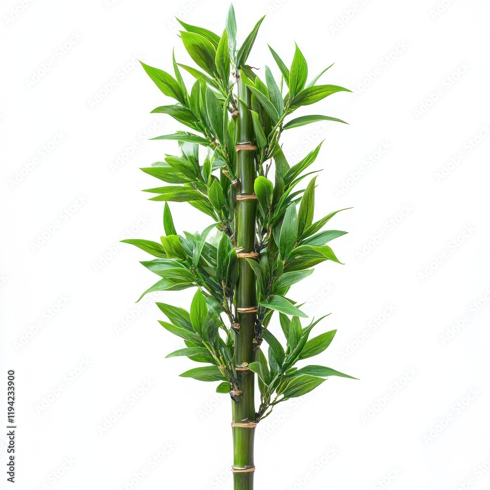 Fototapeta premium Serene Bamboo Plant: A Symbol of Tranquility and Growth