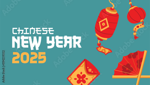 red and gold, seamless hand drawn ornament decoration lunar new year chinese
