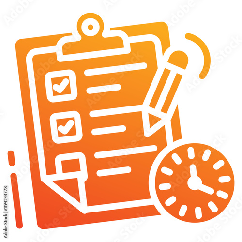 project deadline icon element for design