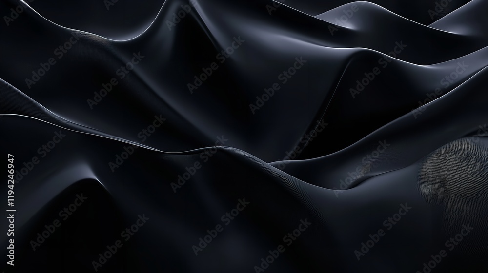 Obraz premium Empty black color studio room background for product display