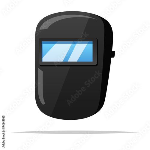 Welding helmet mask vector isolated illustration