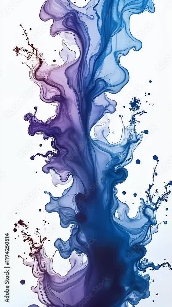 A high-speed macro shot of ink swirling and merging in clear water, creating intricate patterns of vibrant blues, purples, and golds against a pure white background.
A high-speed macro shot of ink swirling and merging in clear water, creating intricate patterns of vibrant blues, purples, and golds against a pure white background.