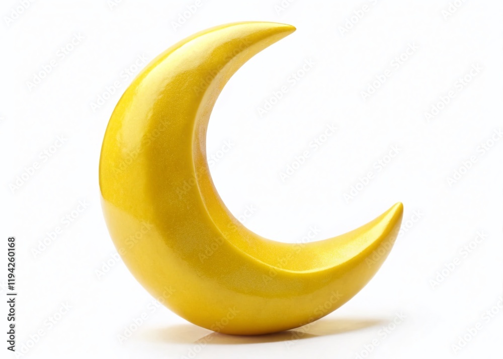 Soft Yellow Crescent Moon Sculpture, Elegant Home Decor, Modern Art, Minimalist Design Soft Yellow Crescent Moon Sculpture, Elegant Home Decor, Modern Art, Minimalist Design
