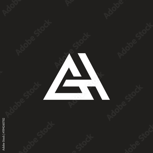 Free Download GH or HG letter logo design logotype concept, elegant style vector illustration, professional letter icon design and luxury background. - GFXLoad