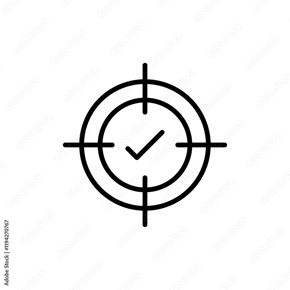 Accuracy icon Art design illustration Accuracy icon Art design illustration