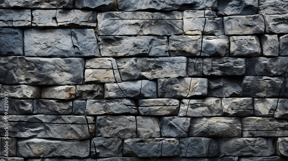 Texturing an aged wall made of gray stone Texturing an aged wall made of gray stone