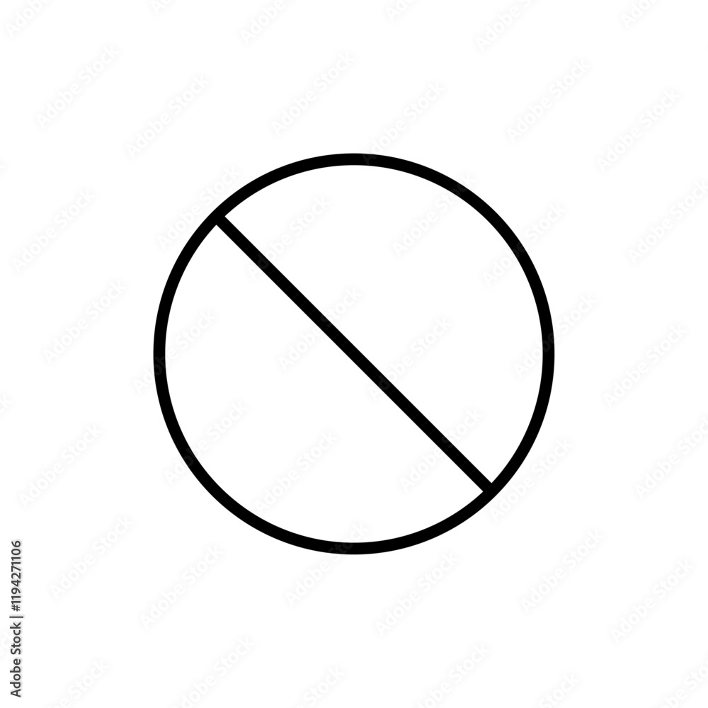 Blocked icon Art design illustration Blocked icon Art design illustration