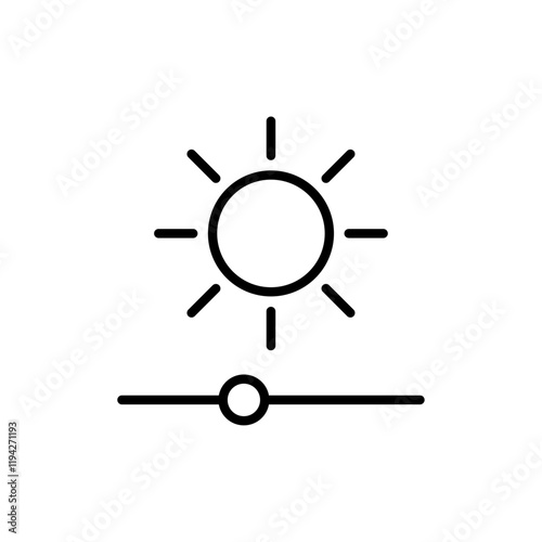 Brightness icon Art design illustration