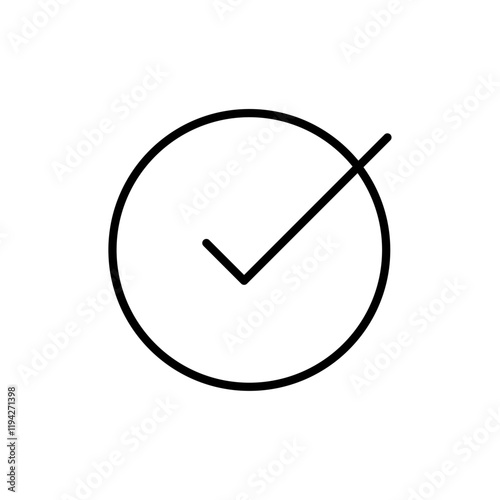 Check icon Art design illustration