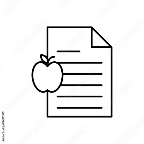 Diet plan icon Art design illustration