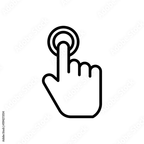 Interactive icon Art design illustration