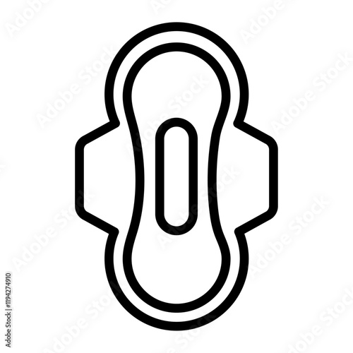 Sanitary pad icon Art design illustration