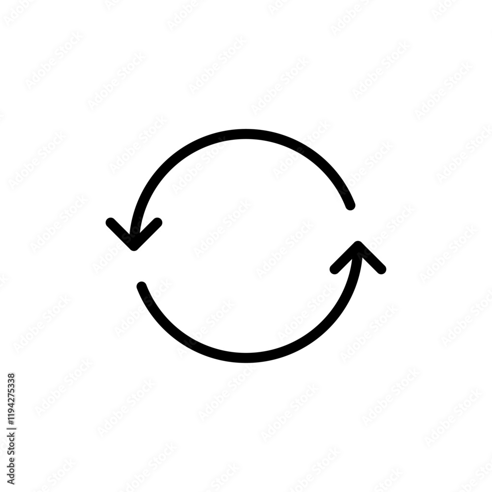 Synchronization icon Art design illustration Synchronization icon Art design illustration