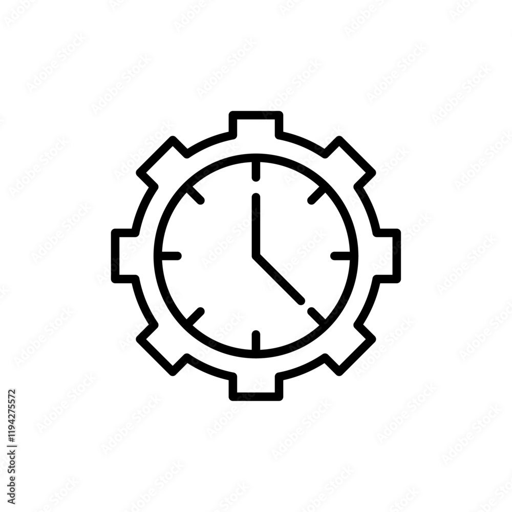 Time management icon Art design illustration Time management icon Art design illustration