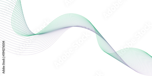 Wave flowing liquid line abstract background. Black and white vector design 3D lines in perspective, curve and wave lines in motion, smooth and soft backdrop	