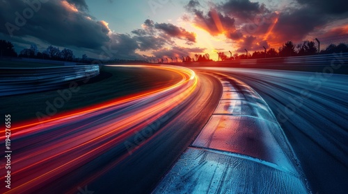 Sunset Race Track: Speed, Thrills, and Dramatic Light
