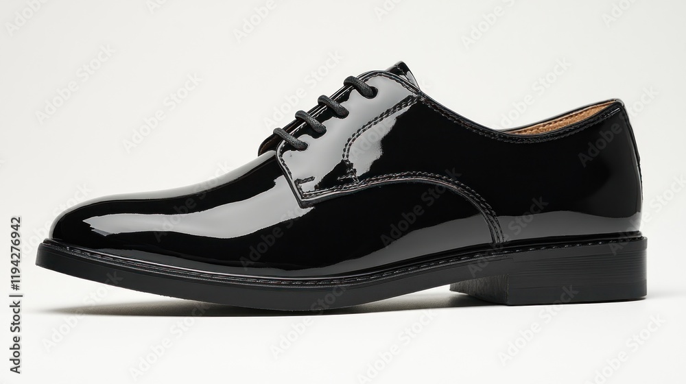 Elegant Black Patent Leather Oxford Shoes Elegant Black Patent Leather Oxford Shoes