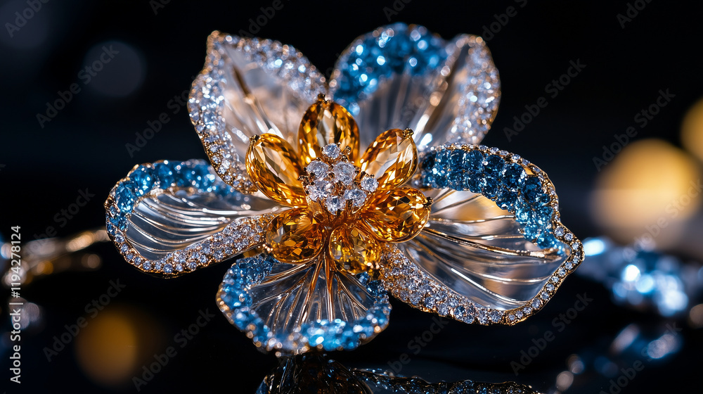 Beautiful Topaz flower accessories background Beautiful Topaz flower accessories background