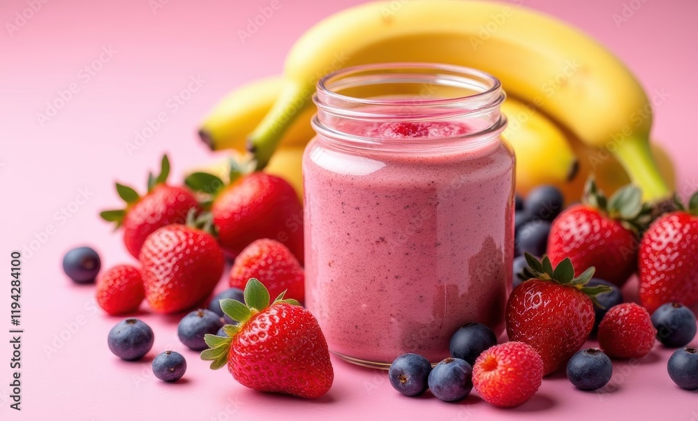 Colorful smoothie with fresh fruit Colorful smoothie with fresh fruit