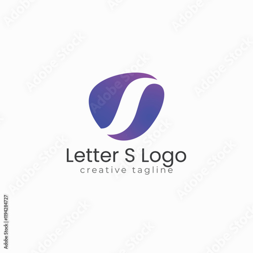 Modern Letter S logo, letter logo, app logo, symble logo template