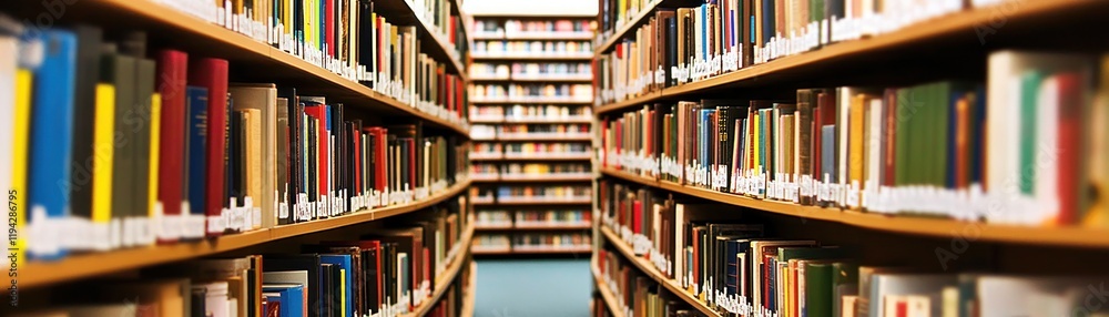 Library bookshelves, knowledge, education, research, academic Library bookshelves, knowledge, education, research, academic