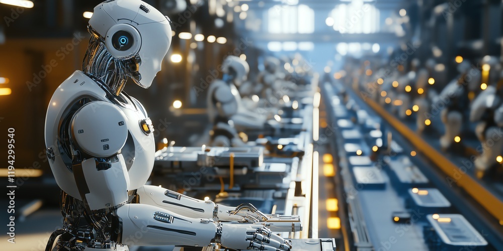 A Futuristic Factory Featuring Robotic Automation and Cutting-Edge Technology to Optimize Production and Enhance Efficiency in Manufacturing Operations A Futuristic Factory Featuring Robotic Automation and Cutting-Edge Technology to Optimize Production and Enhance Efficiency in Manufacturing Operations