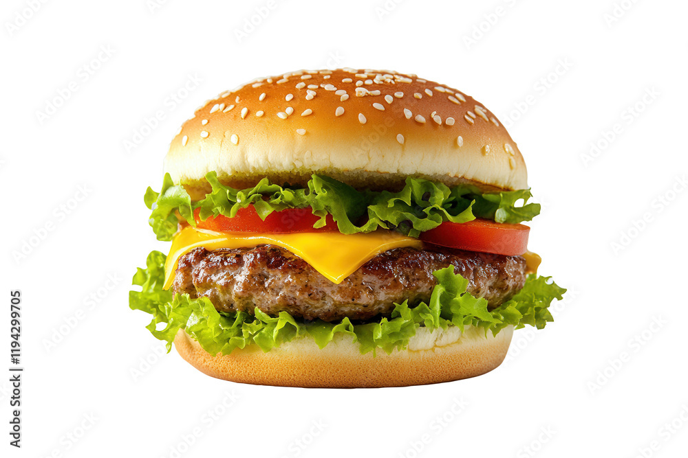 Juicy Cheeseburger Studio Shot, Food Ad Juicy Cheeseburger Studio Shot, Food Ad