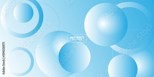 Dynamic colorful bright blue gradient 3D abstract background with circle and line pattern. Colorful blue gradient background. Vector Eps10