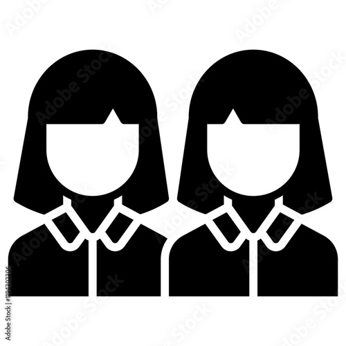 Twins glyph icon