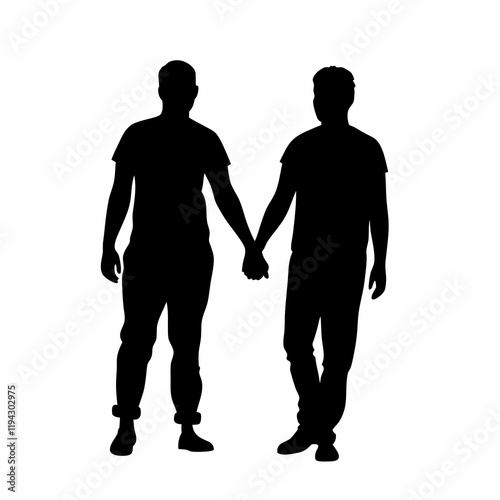 Two men are standing next to each other. One of them is wearing a shirt with a collar