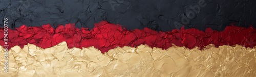 Crimson, Black, and Gold Ab...