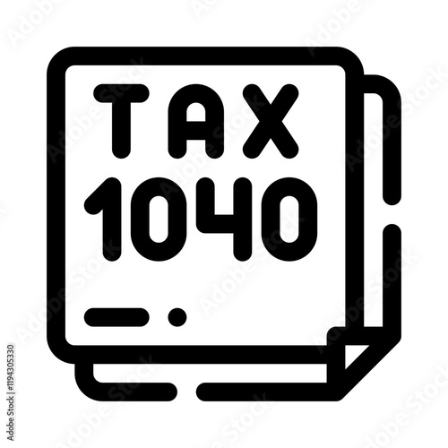 Tax Form 1040 line icon