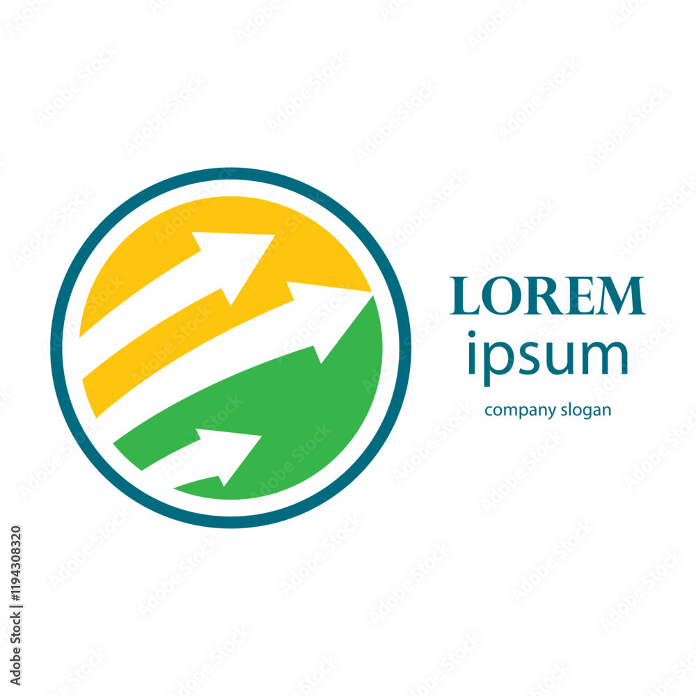 rising business arrow logo illustration rising business arrow logo illustration