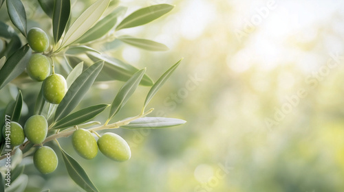 Olive Branch in Sunlight:  ...