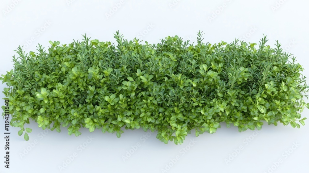 Lush Greenery Set Against a Clean White Background for Nature-Themed Designs Lush Greenery Set Against a Clean White Background for Nature-Themed Designs
