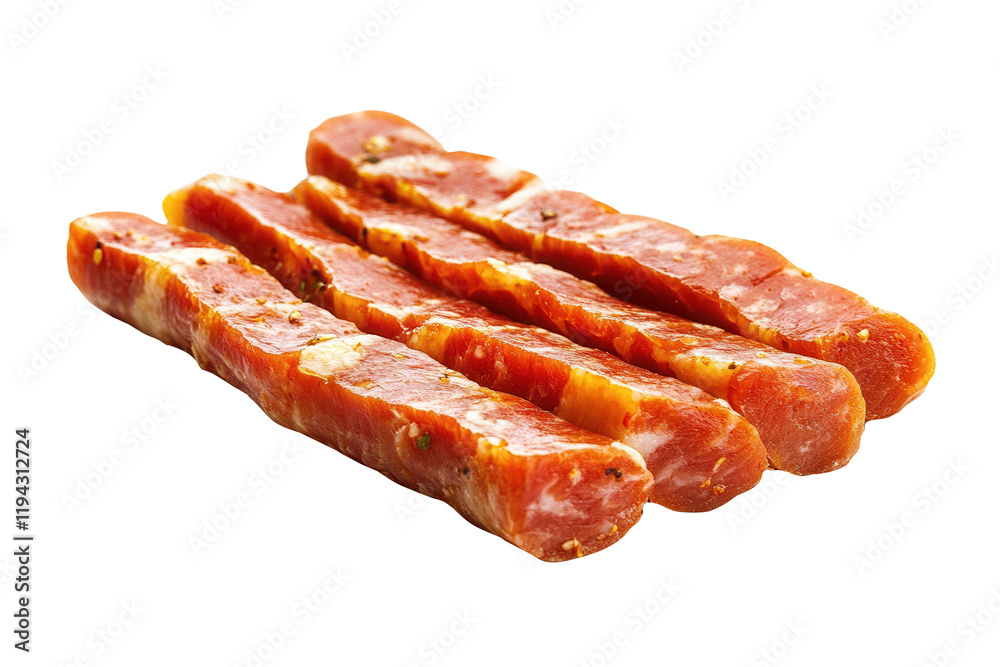 Spicy Smoked Sausage Sticks Studio Shot Spicy Smoked Sausage Sticks Studio Shot