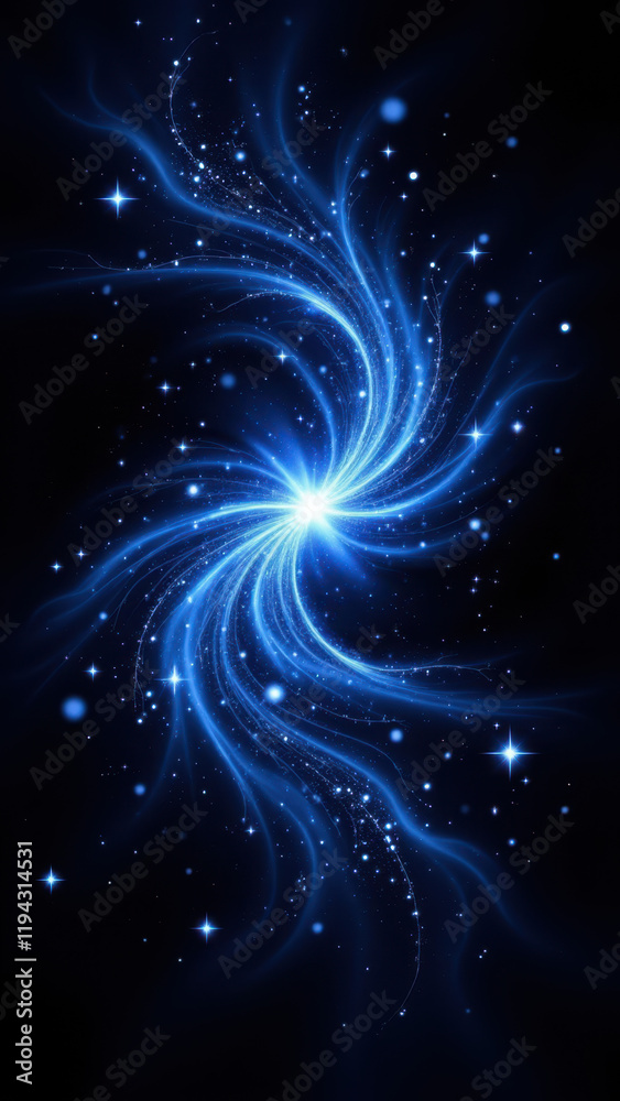 Fototapeta premium Stunning vibrant abstract galaxy background with cosmic starburst effect.