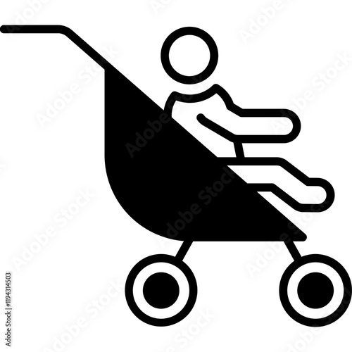 Child In A Stroller mixed icon