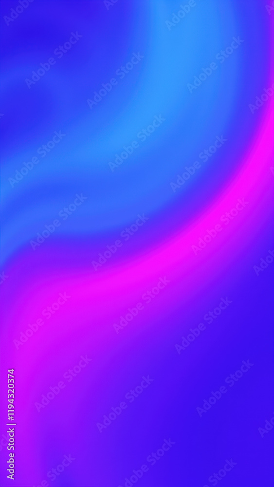 Obraz premium Vibrant, flowing abstract design with blue and purple hues.