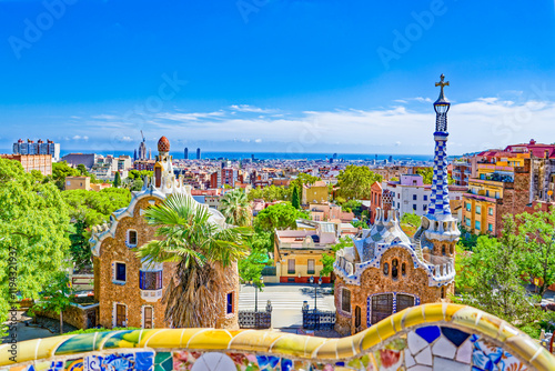 Barcelona. Gorgeous and amazing Park Guel .