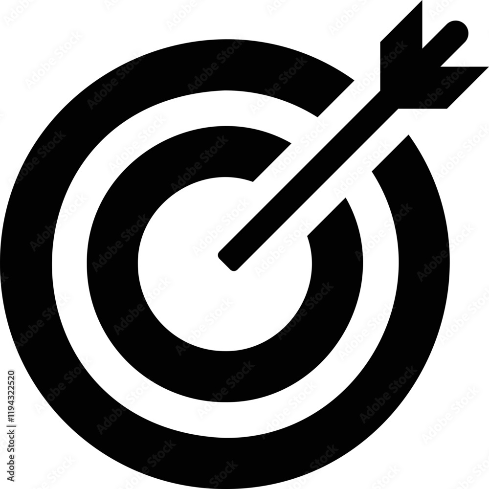 Simple vector icon target Simple vector icon target