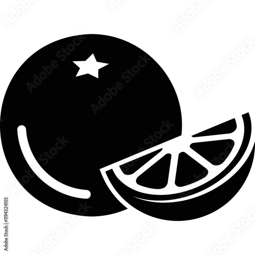 Simple vector icon orange
